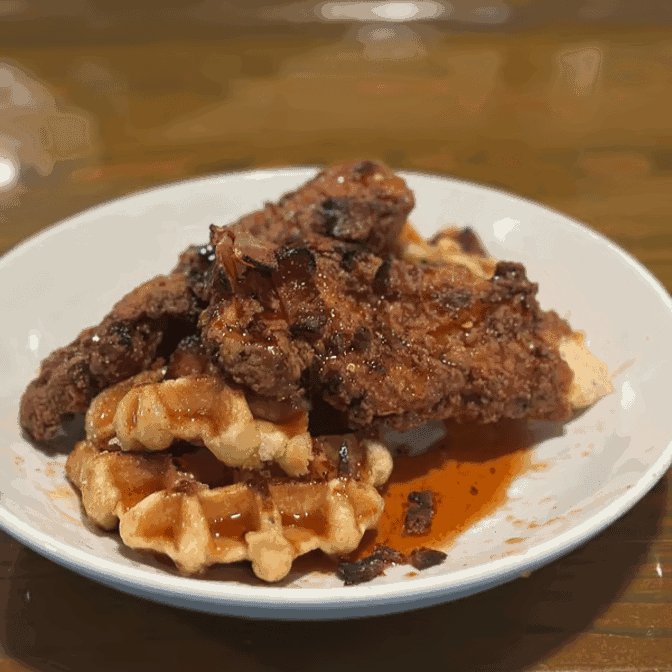 Burgers and wings served in a relaxed dining room.